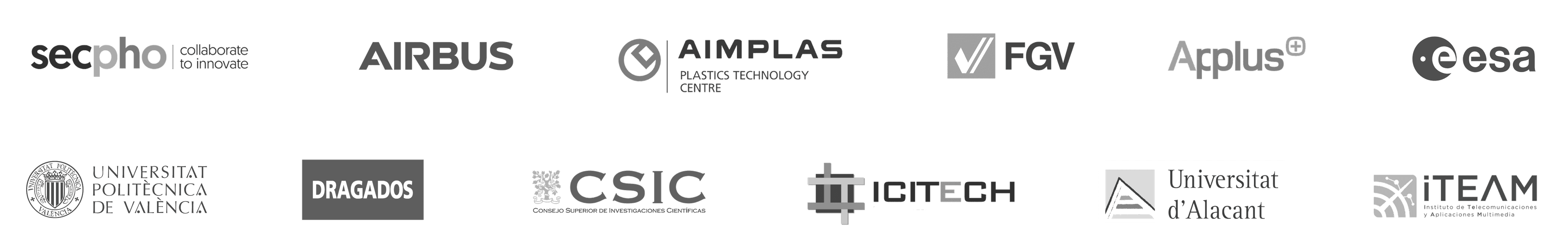 Logos de clientes y colaboradores